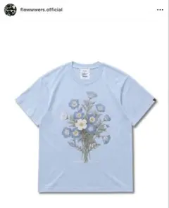 Flowwwers フラワーズ ネモフィラ tシャツ 水色 半袖 花 花柄 新品