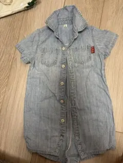 デニムロンパース