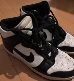 ナイキ　パンダ　ダンク　ハイカット　27