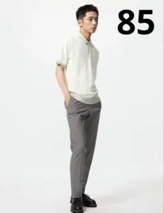 ユニクロ 感動パンツ ウールライク グレー UNIQLO