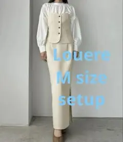【新品タグ付き】Louereベアビスチェ+サイドスリットIラインスカートSET