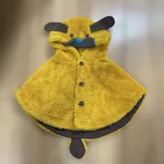 RAG MART ラグマート　イエロー動物ポンチョ 90 男女兼用