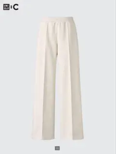 UNIQLO : C スウェットストレートパンツ/丈短め Ｍ　ナチュラル