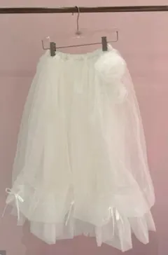 TreatÜrself Rose motif ribbon tulleskirt