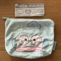 【匿名配送】　サンリオ　ふわふわFACE台形ポーチ　ハンギョドン