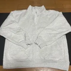 GU ヘビーウエイトスウェットハーフジッププルオーバー