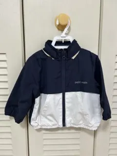 【美品】petit main ウインドブレーカー　80cm