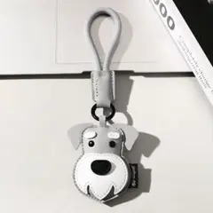 シュナウザー バッグチャーム グレー アクセサリー 犬 わんちゃん