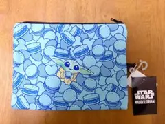 しまむら　グローグー　フラットポーチ　マンダロリアン＆グローグー　ポーチ