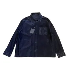 LOUIS VUITTON 23AW モノグラム スエードレザーシャツブルゾン - メルカリ