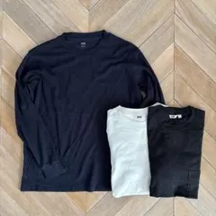 ユニクロ コットンクルーネックTシャツ ユニクロU 3枚セット