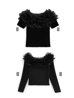 GRL チュールフリル トップス tw1171 tw1144 半袖 長袖 セット