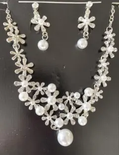 ブライダルアクセサリーセット 花モチーフ