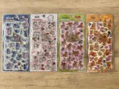【正規品】ディズニー プチドロップシール 4枚セット まとめ売り