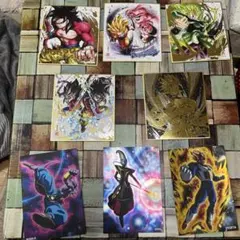 ドラゴンボール色紙5枚　ポストカード2枚