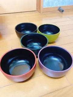 とても軽いお椀 丼 食器 5枚まとめ売り 5カラー
