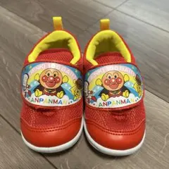 14センチ　アンパンマン 赤いベビーシューズ