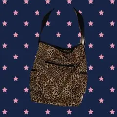 ヒョウ柄 ショルダーバッグ 斜めがけ 大容量 レオパード