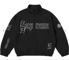 極美品Supreme 2023SSナイロンジャケット黒Sサイズ 希少デザイン】Supreme(シュプリーム) Sロゴナイロンジャケット