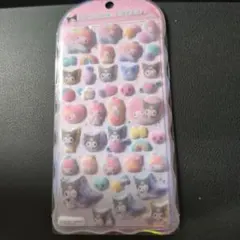 【正規品】My Melody & Kuromi 　コットンパフィーシール