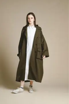 PINUE ピヌエ アウター PINUE/ピヌエ】フード付きノーカラーコート（その他アウター