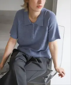 ポロニット　ハーフスリーブTシャツ　セレクトモカのサムネイル