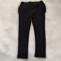 プティマイン　ブラック　後ろフリル付き　レギンス　110 女の子