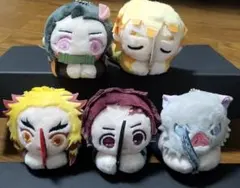 【鬼滅の刃】 はぐきゃら ぬいぐるみキーホルダー 5体セット