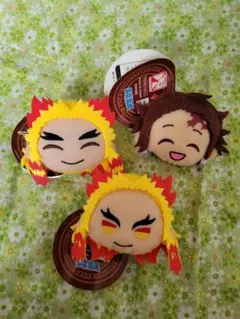 鬼滅の刃 煉獄杏寿郎 竈門炭治郎 きゃらまる マスコットバッジ