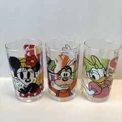 ディズニー キャラクター ガラス 3個セット