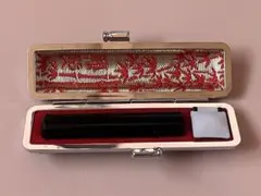 印鑑　ケース付き　朱肉付き