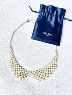 AGATHA ホワイトパールネックレス