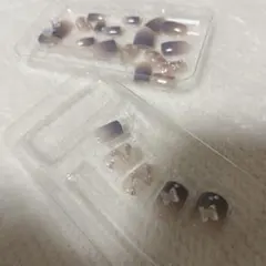 ネイルチップ ワンホン風 韓国 蝶々