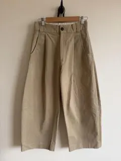 美品✨オーラリー フィンクスコットン ワイドチノパンツ ベージュ 0