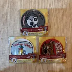 Happyくじ トムとジェリー F賞 缶コレクション 3種類セット バッジ