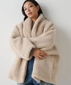 ウィムガゼット インフルエンサーコラボ ミドルボアコート ベージュ