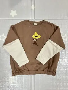 petit main おさるのジョージ 長袖トレーナー 110cm