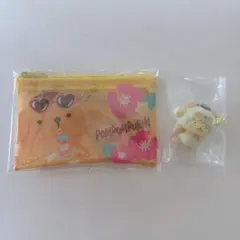 ポムポムプリン ポーチ フロッキーフィギュア