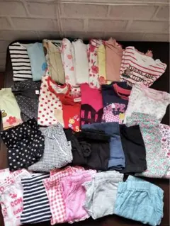 女の子保育園用まとめ売り 30点 Tシャツパンツ90cm95cm