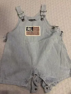 Ralph Lauren ストライプオーバーオール 90