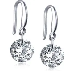 【新品未使用】フックピアスCZ