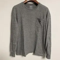 POLO RALPH LAUREN グレー ポケット付き 長袖カットソー L