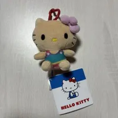 ハローキティ　カラビナ付きマスコット　日焼けキティ