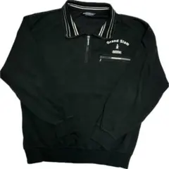 マンシングウェア グランドスラム　ハーフジップ　トレーナースウェット　L 黒