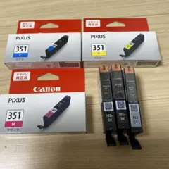 Canon PIXUS 純正品インクカートリッジ 5色セット350.351大容量 - メルカリ