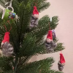 IKEA クリスマスオーナメント サンタ小人 15個セット