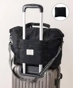 専用！新品！スリーコインズ ブラックナイロンボストンバッグ　ショルダーバッグ