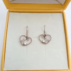 極美品♡k10PG ピアス　 ハートモチーフ　エステール 見る風呂