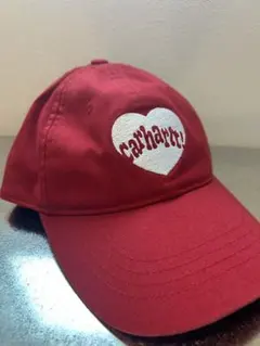 週末限定価格Carhartt WIP ハートロゴ キャップ レッド