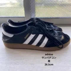 ★人気★adidasサンバデコン 黒　金ベロ　26.5cm